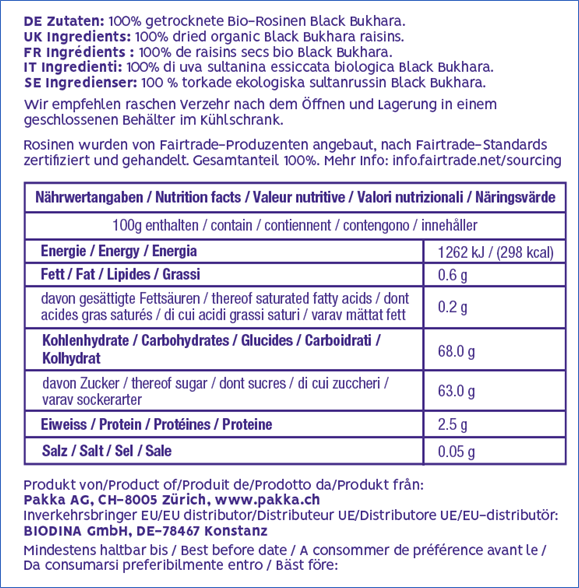 PAKKA Bukhara Raisins 100g - Bild 3