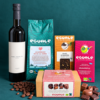 Julgåva Stor från Eguale med kaffe, te, choklad, praliner och olivolja