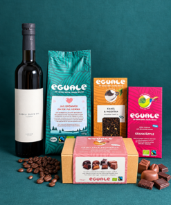 Julgåva Stor från Eguale med kaffe, te, choklad, praliner och olivolja